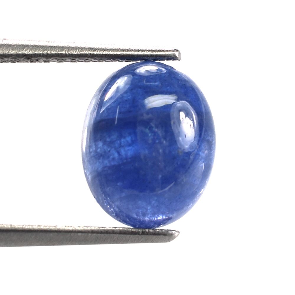 MILKY TANZANITE PLAIN OVAL CAB (VERY DARK) 10X8MM 3.18 Cts.