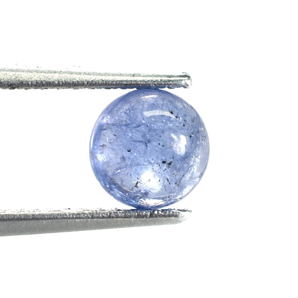 MILKY TANZANITE PLAIN ROUND CAB (SEMI MILKY) 6MM 0.99 Cts.