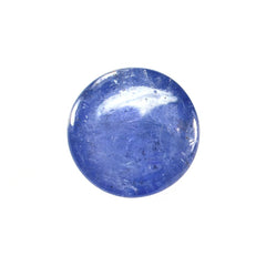 MILKY TANZANITE PLAIN ROUND CAB (VERY MILKY) 7MM 1.58 Cts.