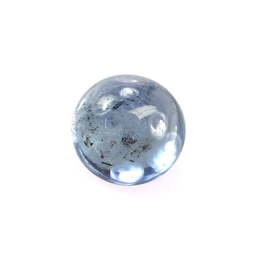 MILKY TANZANITE PLAIN ROUND CAB (SEMI MILKY) 7MM 1.5 Cts.