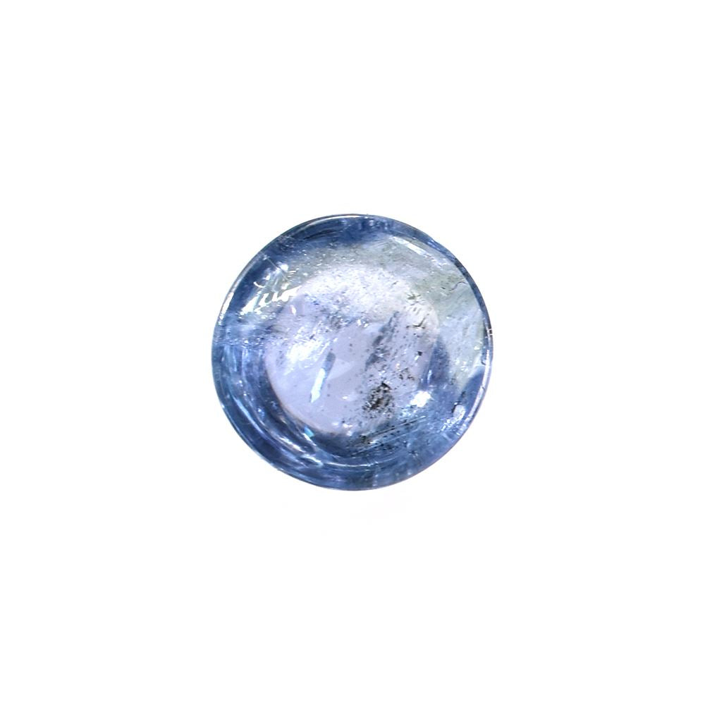 MILKY TANZANITE PLAIN ROUND CAB (SEMI MILKY) 7MM 1.5 Cts.