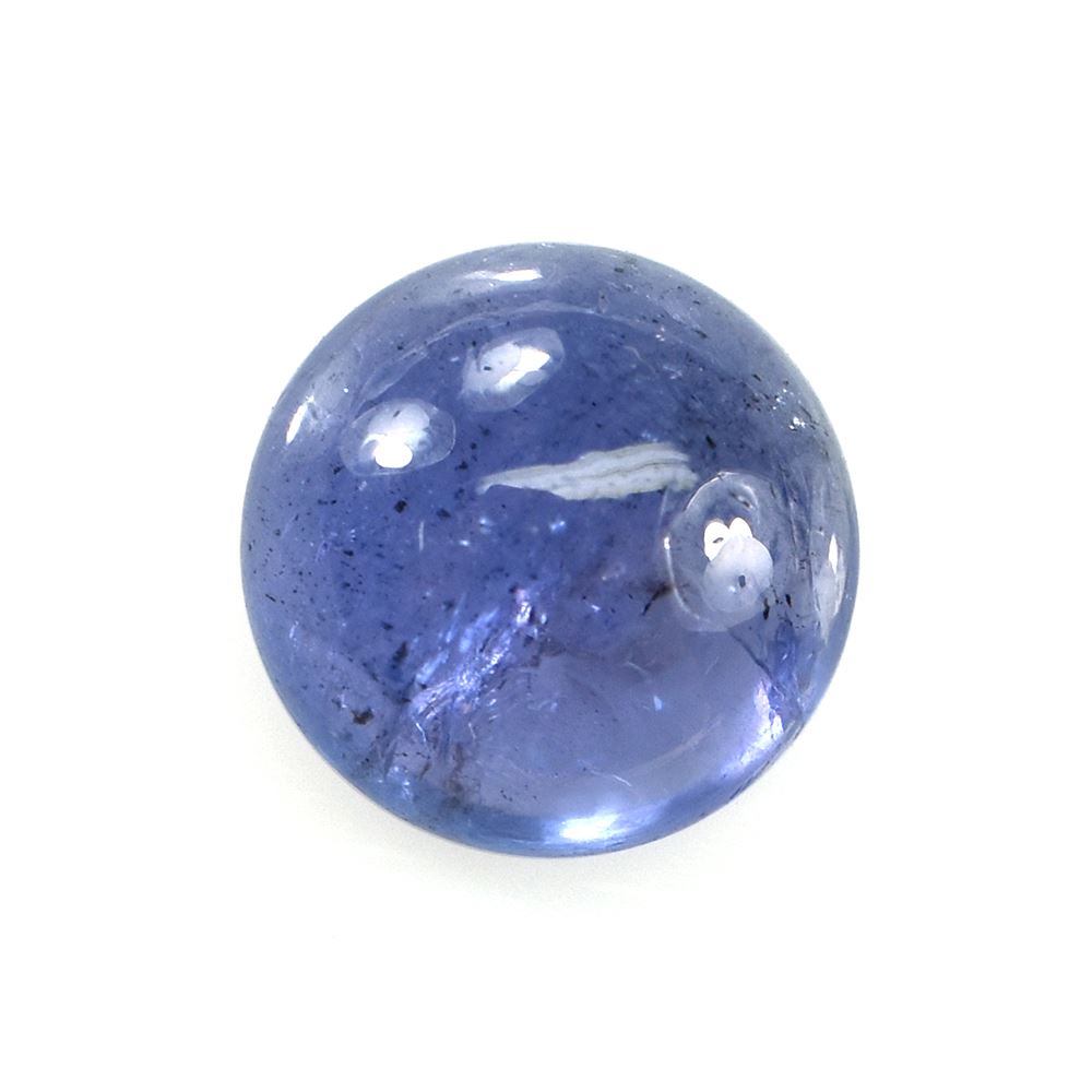 MILKY TANZANITE PLAIN ROUND CAB (SEMI MILKY) 8MM 2.42 Cts.