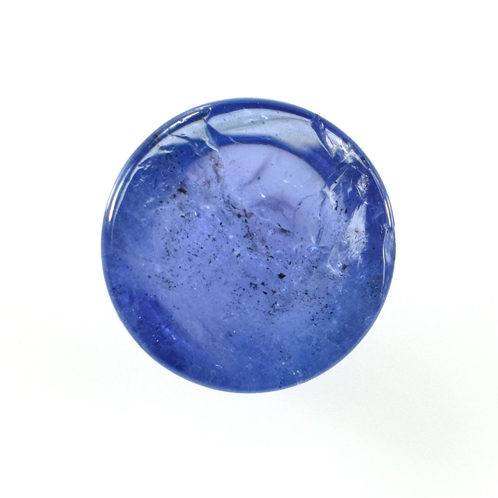 MILKY TANZANITE PLAIN ROUND CAB (SEMI MILKY) 8MM 2.42 Cts.