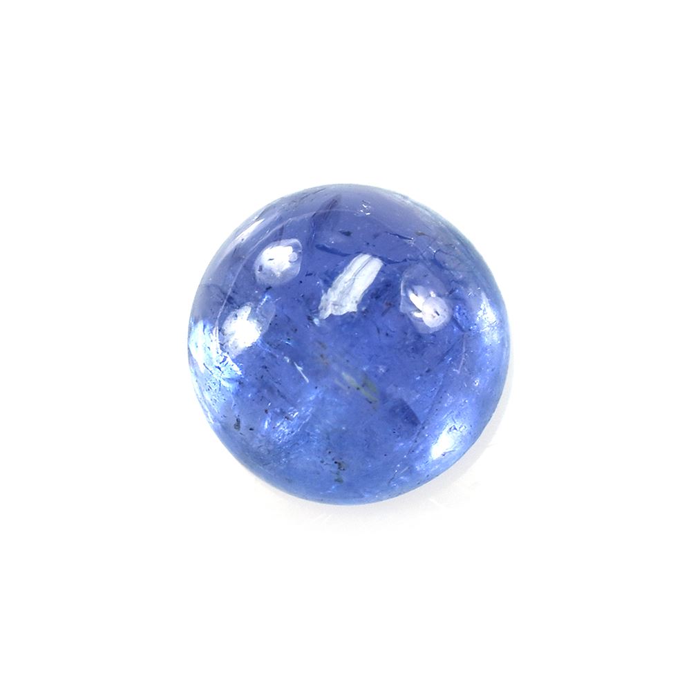 MILKY TANZANITE PLAIN ROUND CAB (SEMI MILKY) 7MM 1.72 Cts.