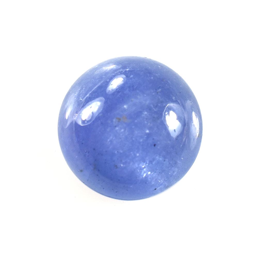 MILKY TANZANITE PLAIN ROUND CAB (VERY MILKY) 9MM 3.55 Cts.