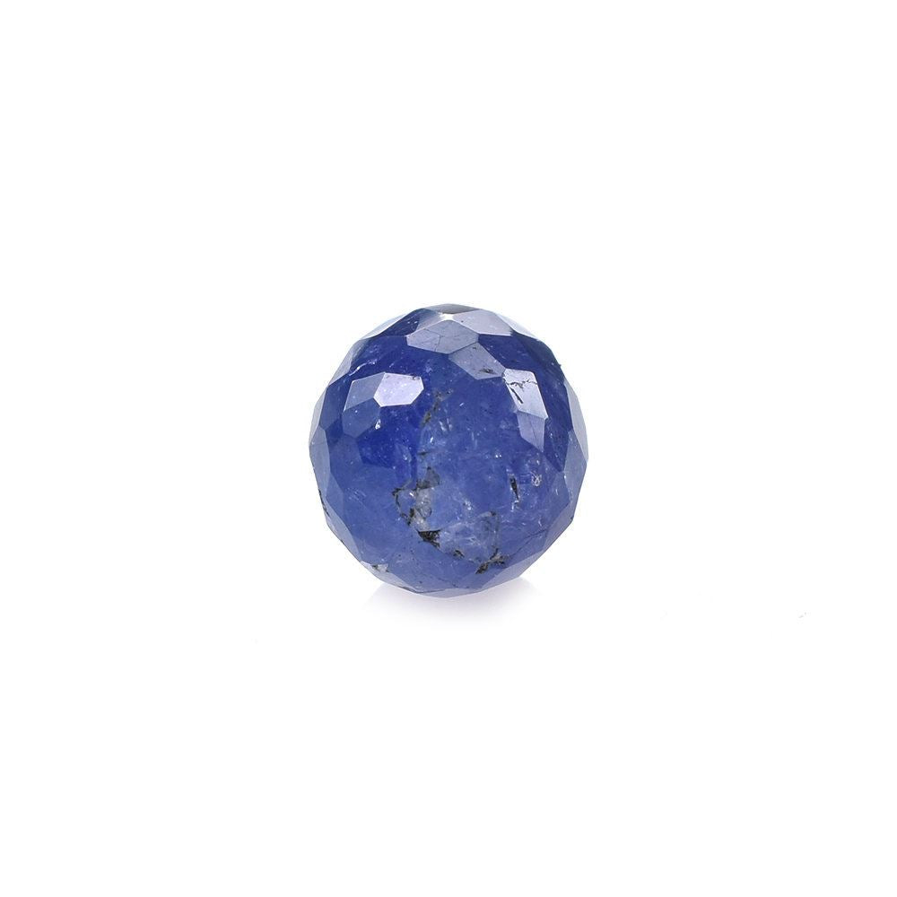 MILKY TANZANITE CHECKER FACETED DROPS (HALF DRILL 0.80MM) 9.50X6.50MM 3.31 Cts.