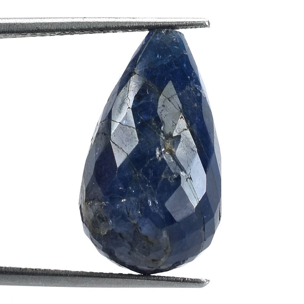 TANZANITE FACETED DROPS (HALF DRILL 1.00MM) 20X12MM 22.31 Cts.