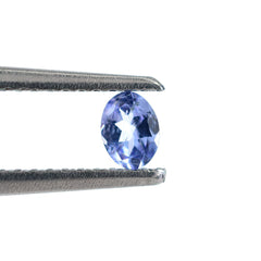 TANZANITE CUT OVAL (AA/SI) 4X3MM 0.26 Cts.