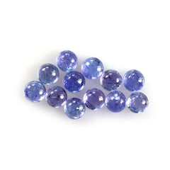 TANZANITE PLAIN ROUND CAB (MILKY/AA) 4.00MM 0.37 Cts.