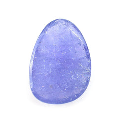 TANZANITE ROSE CUT PEARISH CAB 14X10MM 4.28 Cts.