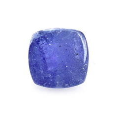 MILKY TANZANITE SUGARLOAF CUSHION CAB (AAA/MILKY) 10X10MM 6.13 Cts.