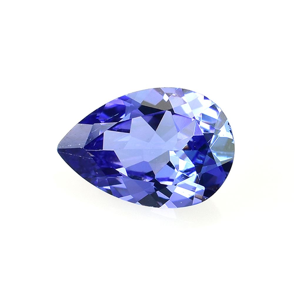 TANZANITE CUT PEAR (AA)(SI)(WINDOW) 9.00X6.00 MM 1.14 Cts.