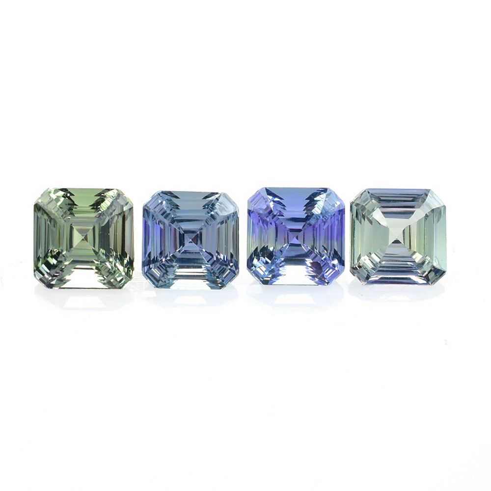 TANZANITE STEP CUT ON TOP AND CONCAVE CUT BOTTOM OCTAGON (BIO)(CLEAN) 5.50X5.50 MM 0.85 Cts.