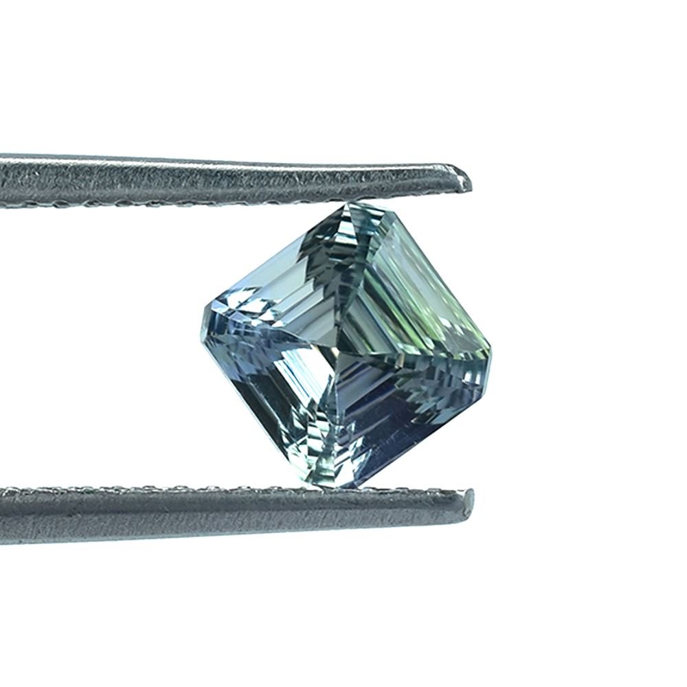 TANZANITE STEP CUT ON TOP AND CONCAVE CUT BOTTOM OCTAGON (BIO)(CLEAN) 6.00X6.00 MM 1.10 Cts.