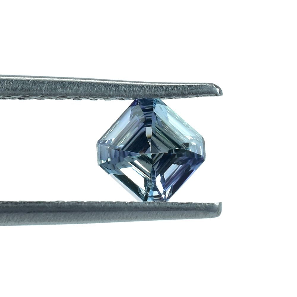 TANZANITE STEP CUT ON TOP AND CONCAVE CUT BOTTOM OCTAGON (BIO)(CLEAN) 5.00X5.00 MM 0.68 Cts.