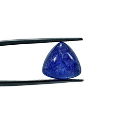 TANZANITE CAB TRILLION (MILKY)(AAA) 12.00X12.00 MM 9.38 Cts.