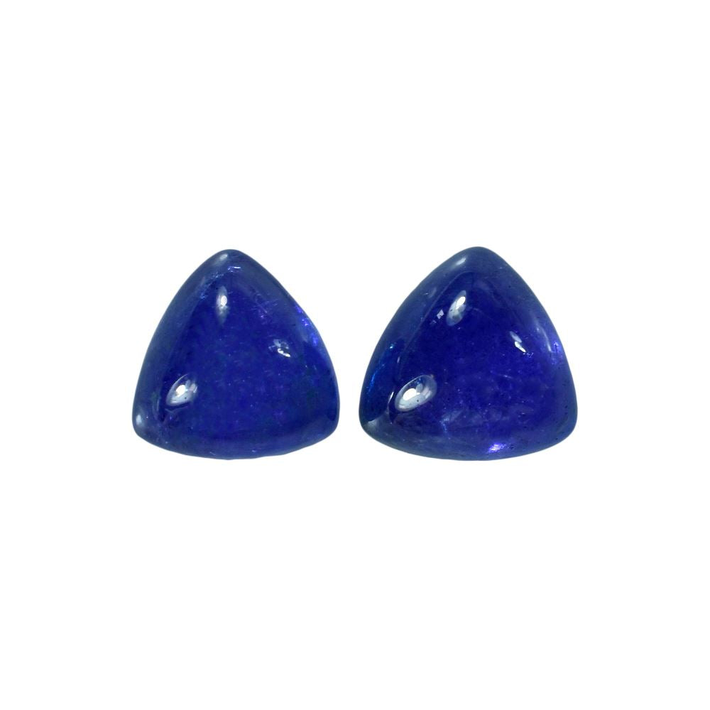 TANZANITE CAB TRILLION (MILKY)(AAA) 12.00X12.00 MM 9.38 Cts.