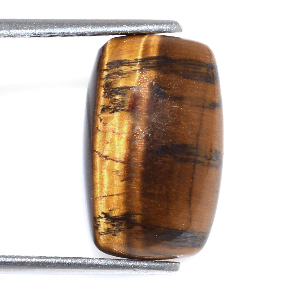 YELLOW TIGER'S EYE QUARTZ CUSHION CAB 16X10MM 7.81 Cts.