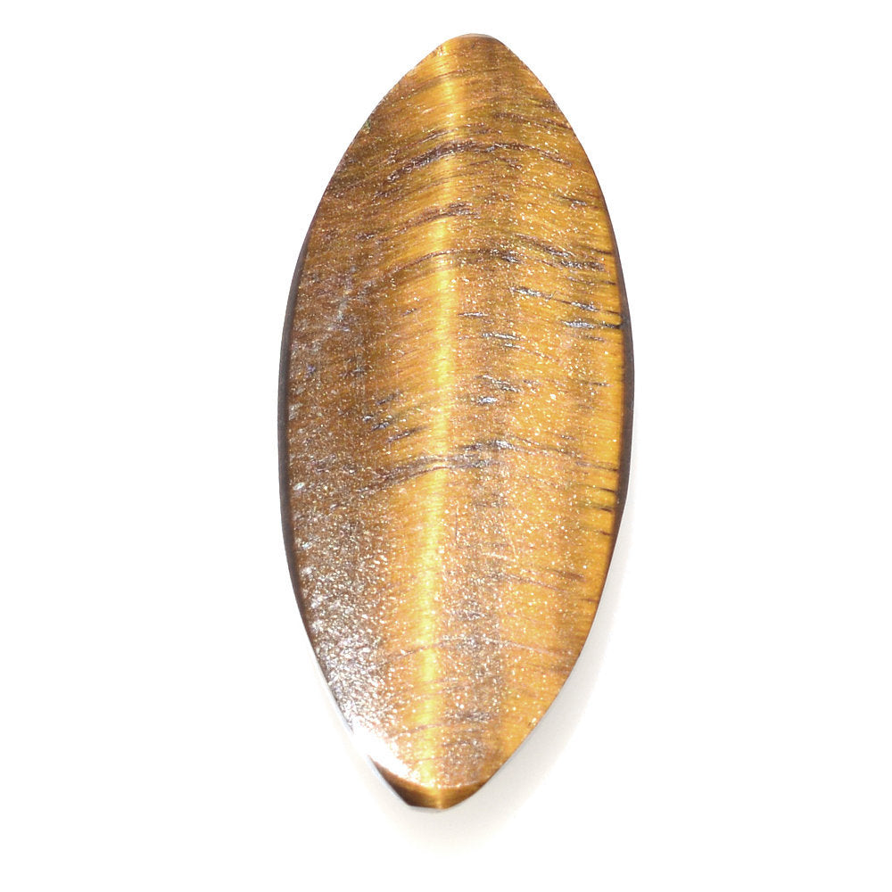 YELLOW TIGER'S EYE QUARTZ MARQUISE CAB 19X8.50MM 4.9 Cts.