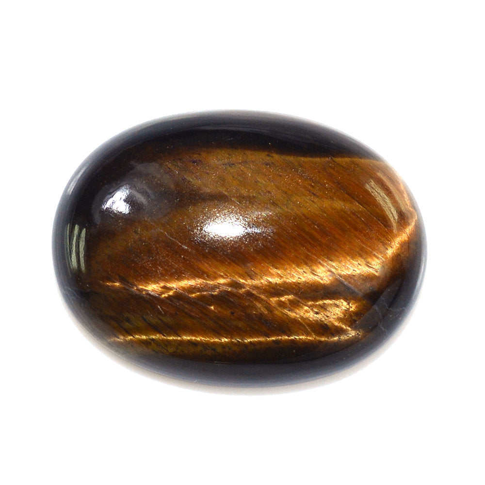 YELLOW TIGER'S EYE OVAL CAB 20X15MM 14.28 Cts.