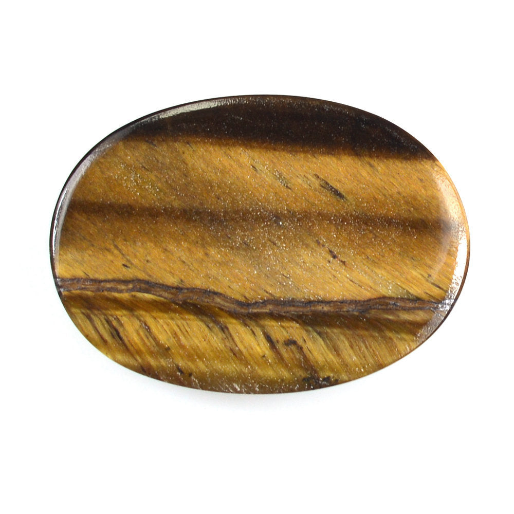 YELLOW TIGER'S EYE OVAL CAB 18X13MM 9.45 Cts.