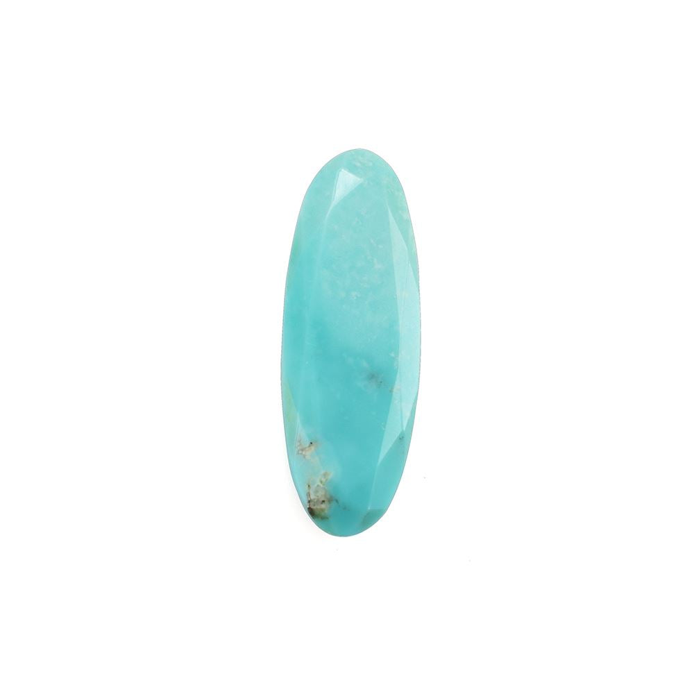TURQUOISE CUT OVAL BOTH SIDE TABLE 29X10MM 8.9 Cts.