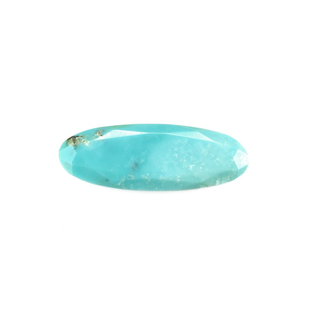 TURQUOISE CUT OVAL BOTH SIDE TABLE 29X10MM 8.9 Cts.