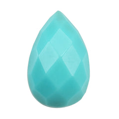 TURQUOISE CHECKER PEAR CAB 8X5MM 0.81 Cts.