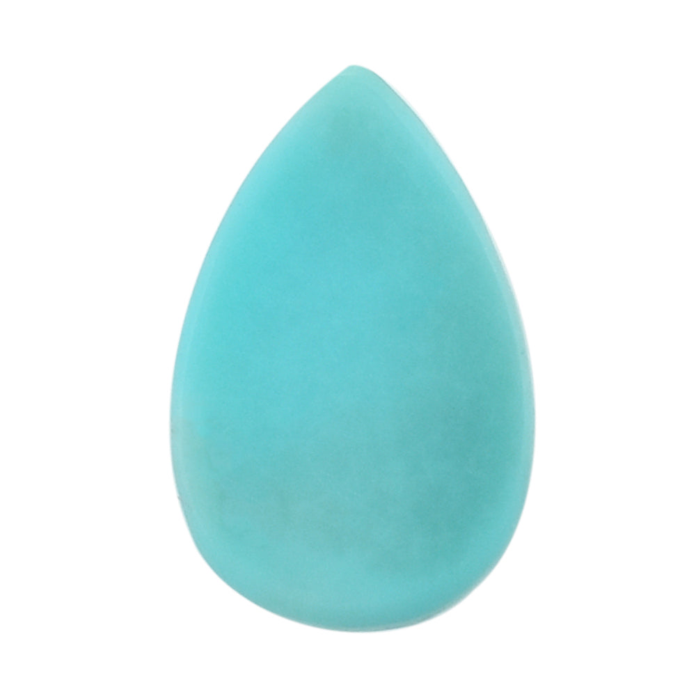 TURQUOISE CHECKER PEAR CAB 8X5MM 0.81 Cts.
