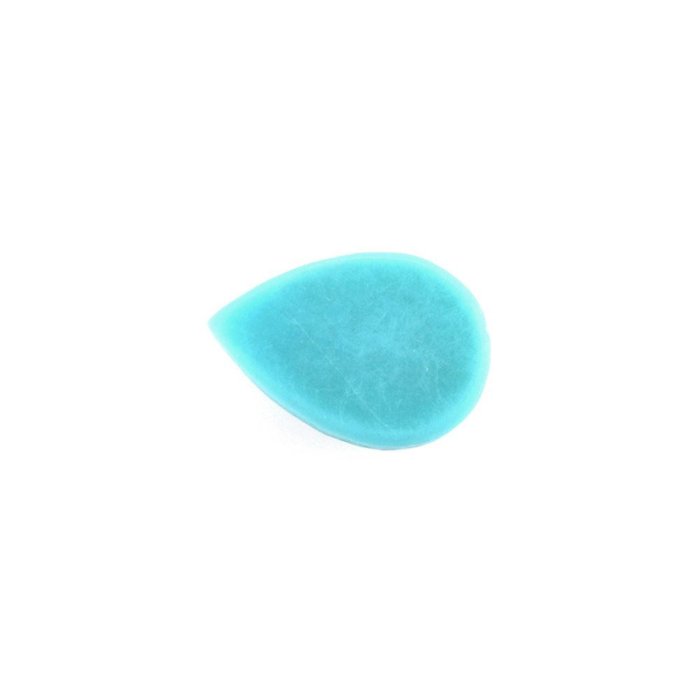 NATURAL TURQUOISE CHECKER PEAR CAB 6X4MM 0.36 Cts.