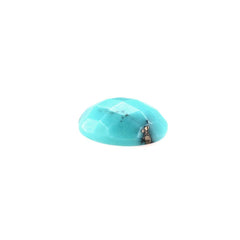 MATRIX TURQUOISE CHECKER OVAL CAB 9X7MM 1.36 Cts.