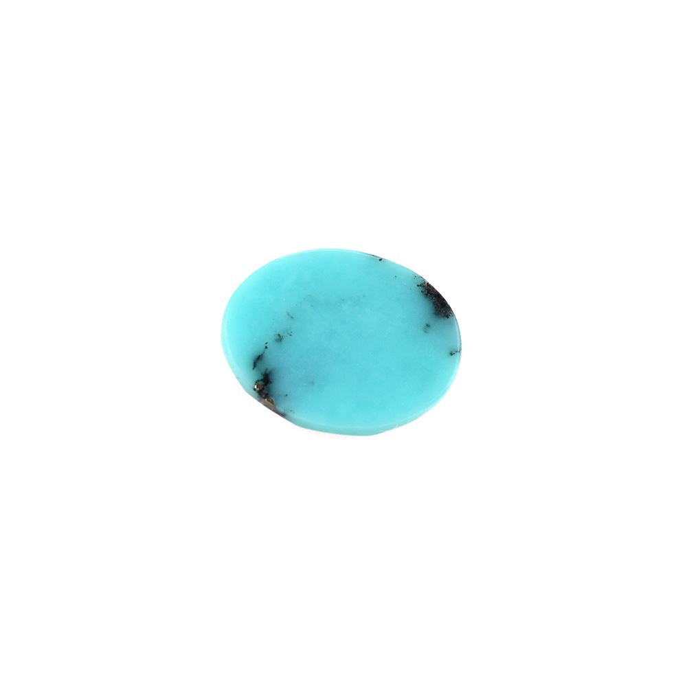 MATRIX TURQUOISE CHECKER OVAL CAB 9X7MM 1.36 Cts.