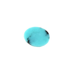 MATRIX TURQUOISE CHECKER OVAL CAB 9X7MM 1.36 Cts.
