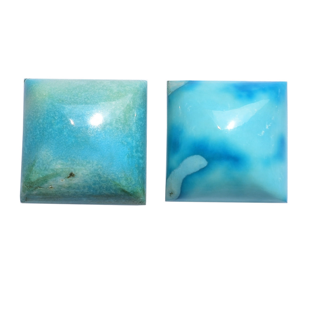 NATURAL TURQUOISE SQUARE CAB 13.50MM 11.90 Cts.