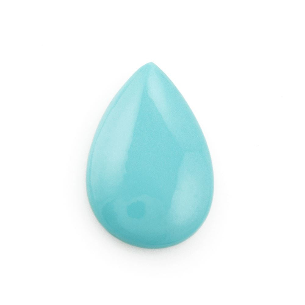 TURQUOISE LENTIL PEAR (BLUE) 24X16MM 11.90 Cts.
