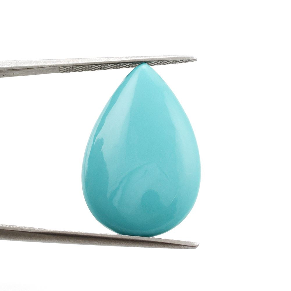 TURQUOISE LENTIL PEAR (BLUE) 24X16MM 11.90 Cts.