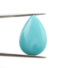 TURQUOISE LENTIL PEAR (BLUE) 24X16MM 11.90 Cts.