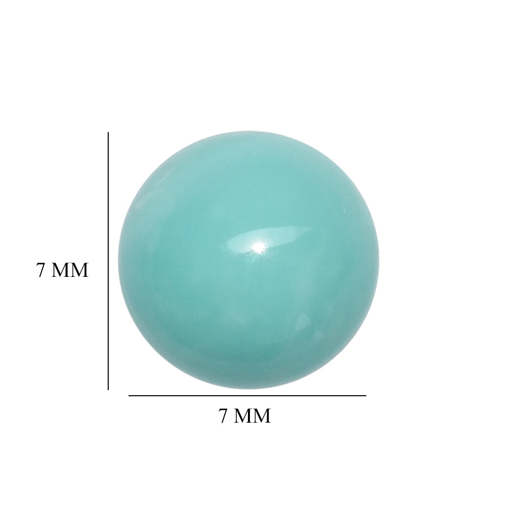 TURQUOISE ROUND CAB 7MM 1.48 Cts.