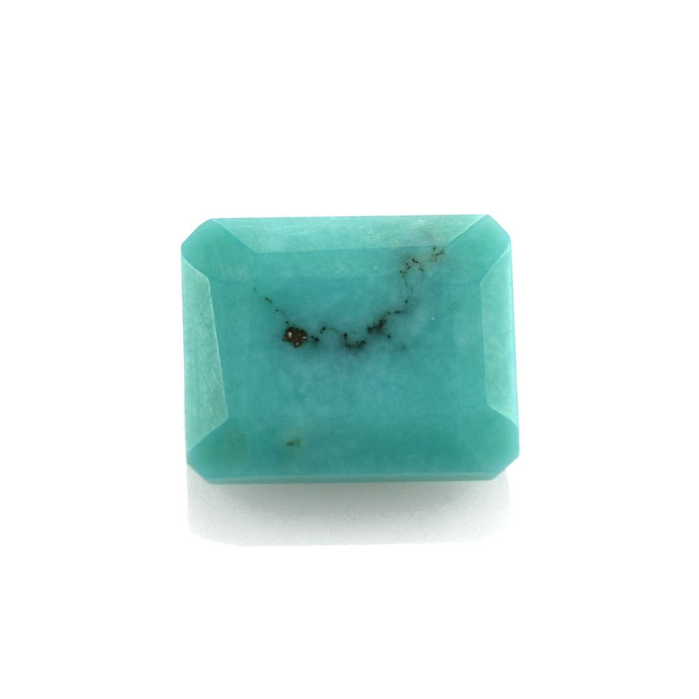 TURQUOISE CUT OCTAGON 10X8MM 3.20 Cts.