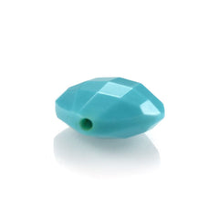 TURQUOISE BRIOLETTE CUSHION (HALF DRILL) 8MM 2.13 Cts.