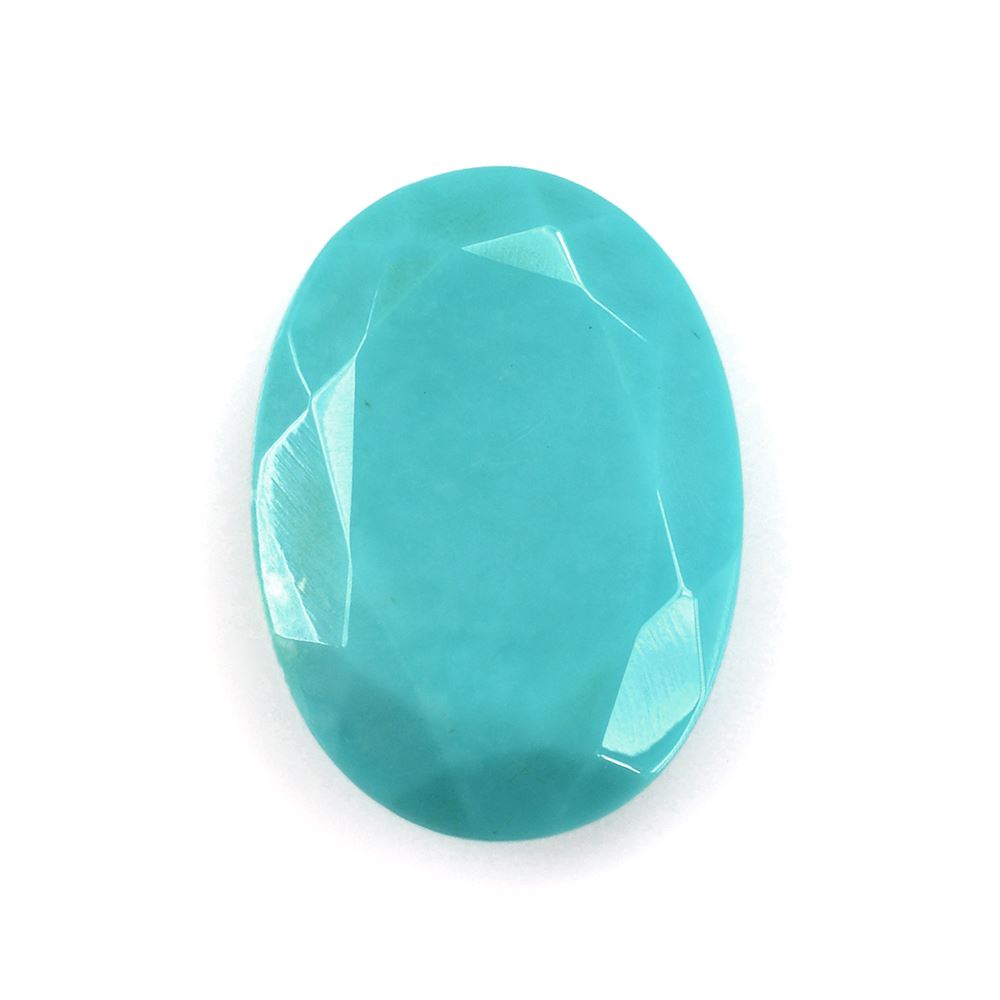 TURQUOISE BOTH SIDE TABLE CUT OVAL 18X13MM 7.38 Cts.