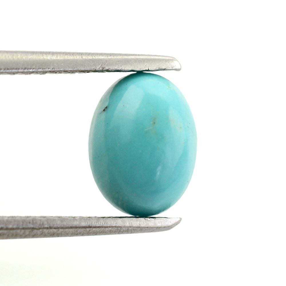 TURQUOISE OVAL CAB 8X6MM 1.12 Cts.