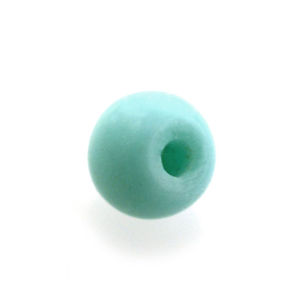 TURQUOISE PLAIN BALL'S (0.50MM HALF DRILL) 2MM 0.07 Cts.