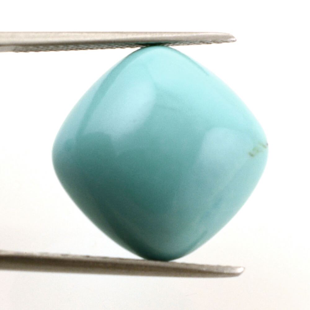 BLUE TURQUOISE CUSHION CAB (MEXICAN) 16MM 15.65 Cts.