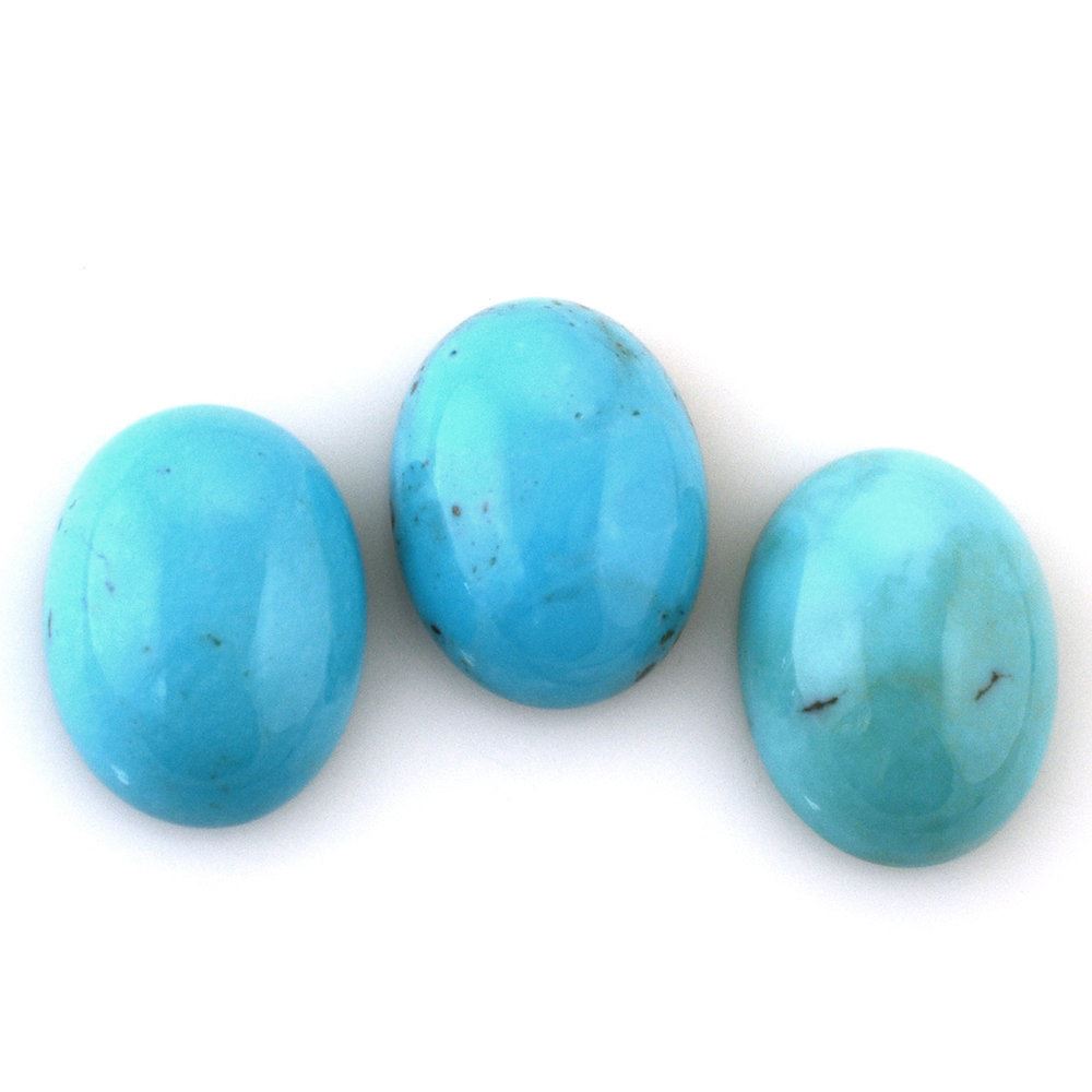 TURQUOISE OVAL CAB (MATRIX) 16X12MM 8.20 Cts.