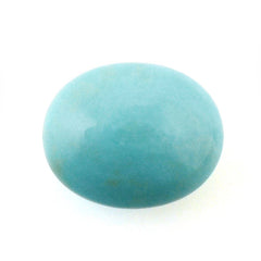 MEXICAN TURQUOISE OVAL CAB WITH FROSETD DOMED BOTTOM 10X8MM 3.31 Cts.