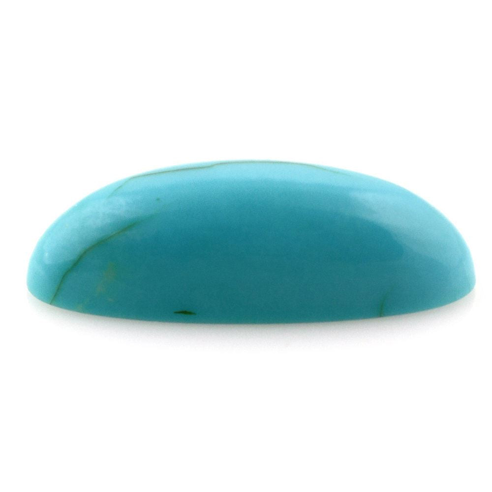 MEXICAN TURQUOISE HIGH DOME OVAL CAB 20X7MM 6.60 Cts.