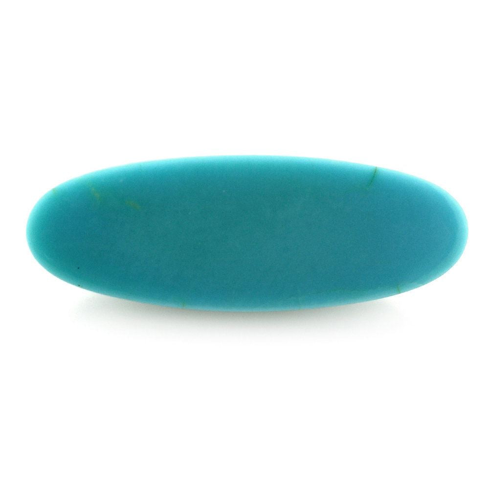 MEXICAN TURQUOISE HIGH DOME OVAL CAB 20X7MM 6.60 Cts.