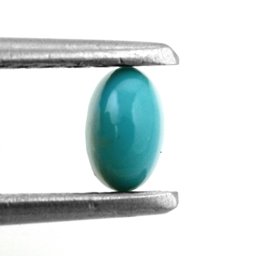MEXICAN TURQUOISE OVAL CAB 5X3MM 0.38 Cts.