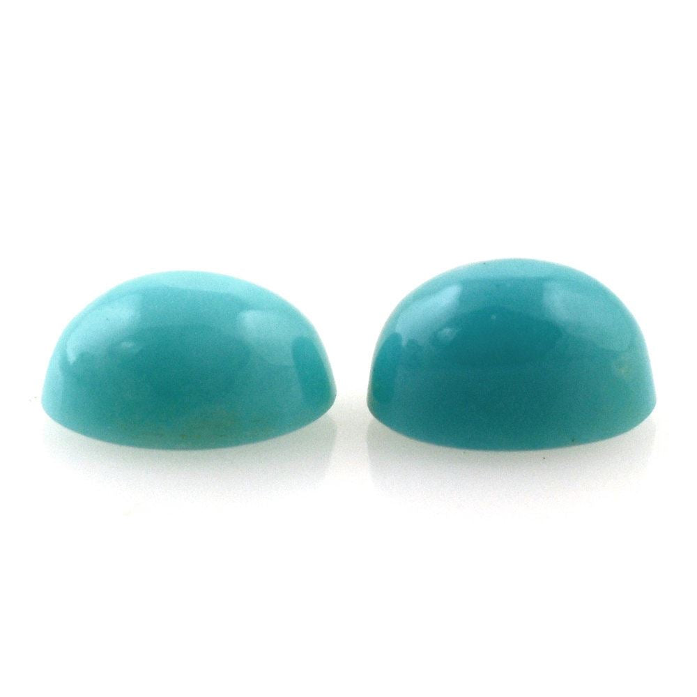 MEXICAN TURQUOISE OVAL CAB 5X3MM 0.38 Cts.